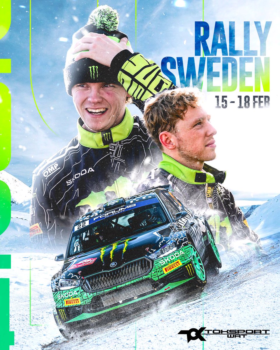toksportwrt's tweet photo. Sweden with a Swede ๐ธ๐ช Ready for a (snow) blast ๐
#ToksportWRT #SkodaFabiaRSRally2 #SkodaMotorsport #EvolutionOfSuccess #WRC #RallySweden https://t.co/090q9nf395