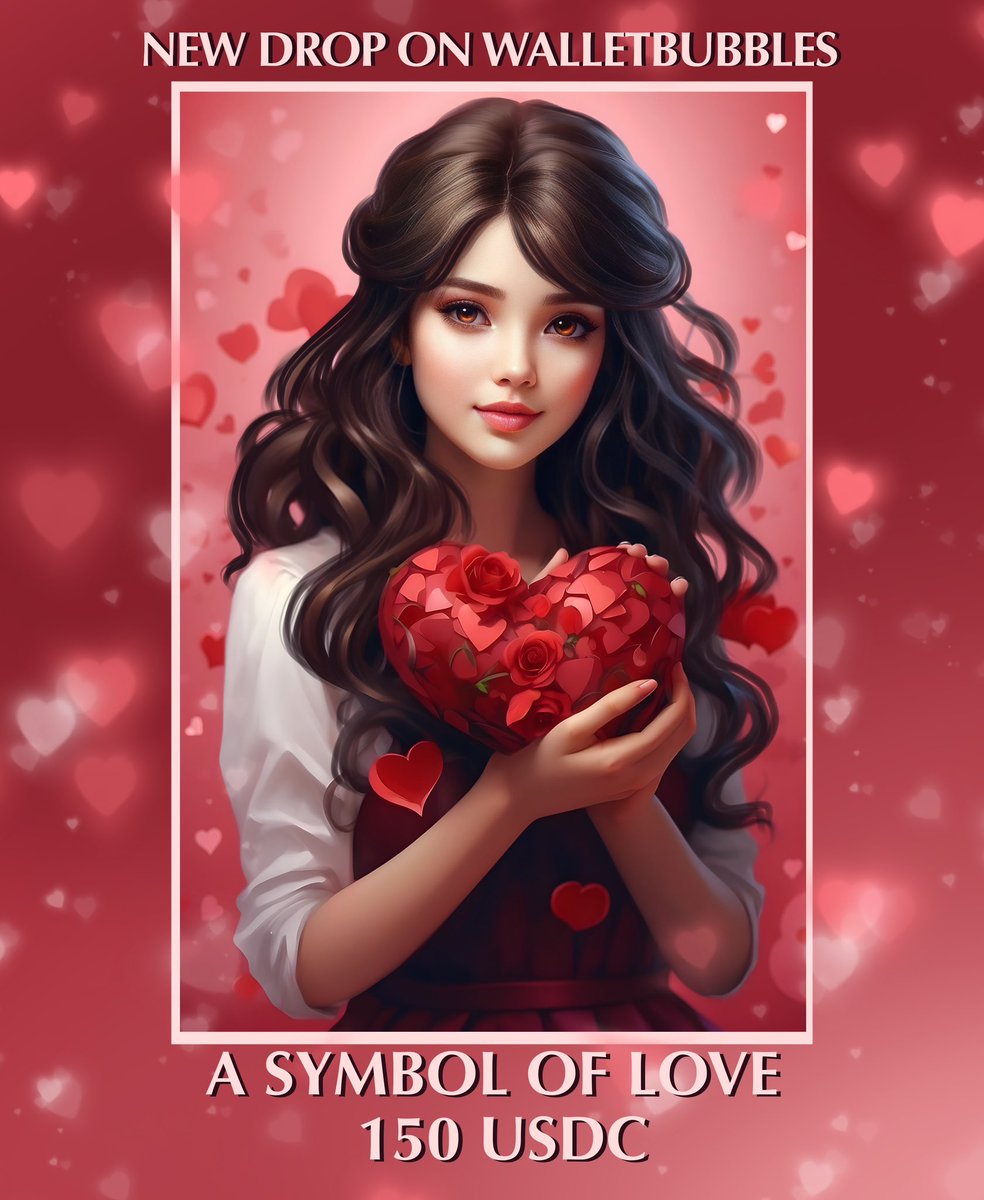 ksumishart's tweet photo. ❤️NEW DROP❤️ on @walletbubbles 

“A symbol of L❤️VE”

150 $USDC
Love is a wonderful feeling that gives hope and fills life with meaning.

Link⛓️
https://t.co/MwPWDRwV1s
I congratulate everyone on this wonderful day, I wish you peace and love 🙏❤️
@domainbubbles @true_magic https://t.co/YgoCwB9VXa