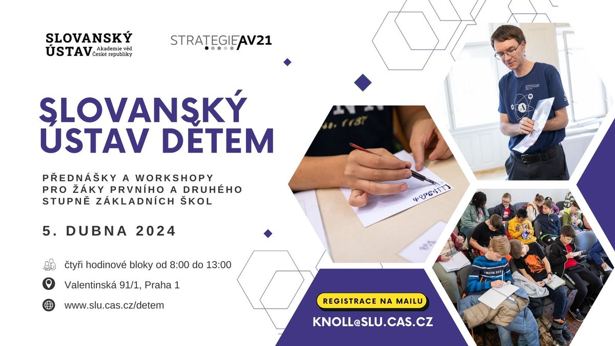 Akademie věd ČR (@akademie_ved_cr) on Twitter photo ✍️ Pro žáky prvního a druhého stupně základních škol <a href="/SlovanskyU/">Slovanský ústav Akademie věd ČR, v. v. i.</a> připravil čtyři bloky prezentací se zajímavými tématy o slovanských jazycích a mytologii.
📝 Každý blok se skládá z 30 minut prezentace a 30 minut písařské dílny, kde si děti vyzkouší psaní hlaholice husím brkem ✍️ Pro žáky prvního a druhého stupně základních škol <a href="/SlovanskyU/">Slovanský ústav Akademie věd ČR, v. v. i.</a> připravil čtyři bloky prezentací se zajímavými tématy o slovanských jazycích a mytologii.
📝 Každý blok se skládá z 30 minut prezentace a 30 minut písařské dílny, kde si děti vyzkouší psaní hlaholice husím brkem
