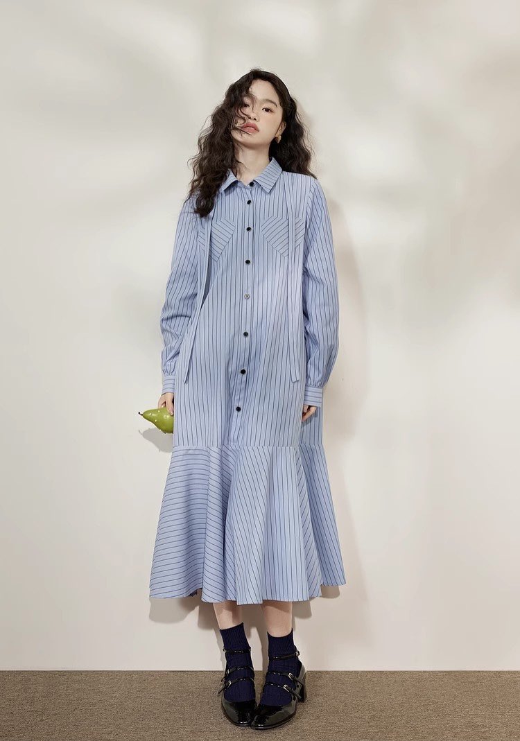 selca_shop's tweet photo. 【new item】

ハートデザインシャツワンピース
(ブルー)
¥11,000

華やかさと女性らしさが融合したシャツワンピース ♡
ハート型のポケットが愛らしさを演出し、ブルーのカラーが清潔感と上品さを与えます🥰

▼SELCA web store▼
https://t.co/D5KvgqJAFq https://t.co/b745fG81s1