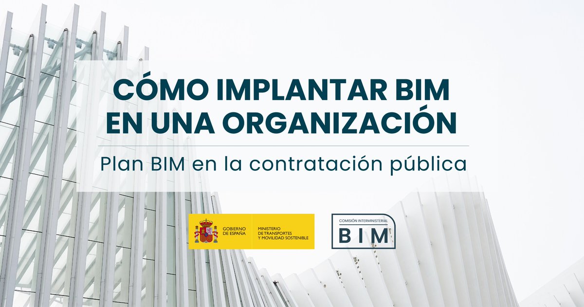 ¿Eres una #PYME del sector de la construcción y te interesa saber cómo implantar BIM?🤔

⚙️El #PlanBIM cuenta con varias categorías: Estrategias, procesos, personas y tecnología.

📅 Desde el 1 de abril algunos contratos públicos comenzarán a licitarse con un nivel BIM inicial.