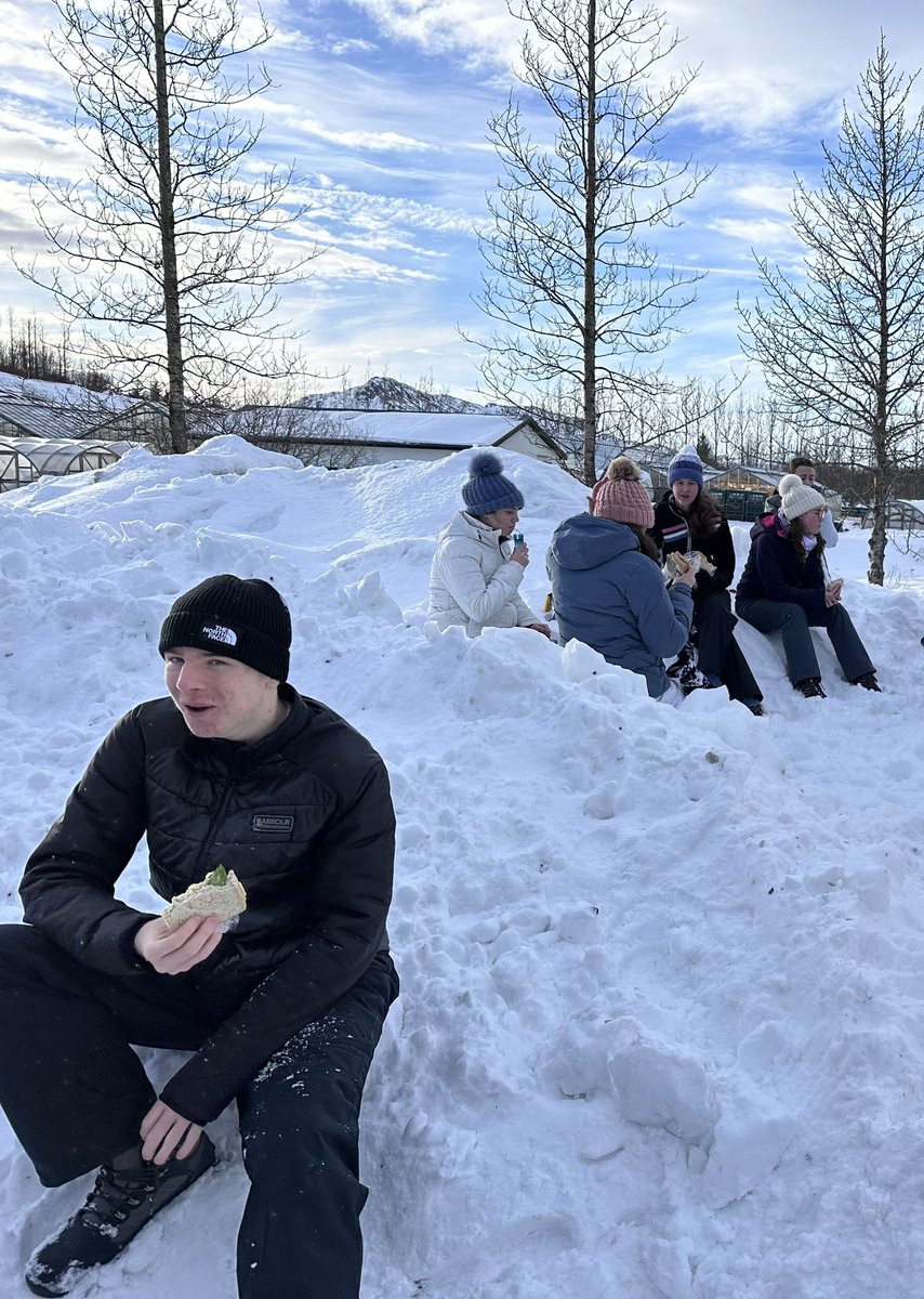 From local delicacies of ‘pickled herring’ to observing Icelandic half-price ‘cream bun’ day - Öskugdur (Ash day) and even eating our plentiful packed lunches sitting in the snow. We have been spoiled with lots of of fabulous food for all tastes.