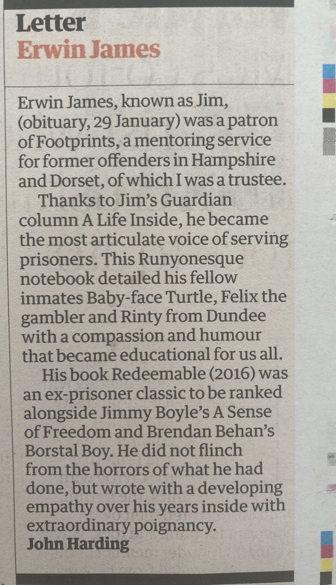 manwithbooks's tweet photo. From today’s ⁦@guardian⁩ #ErwinJames https://t.co/C7px8zQPiR