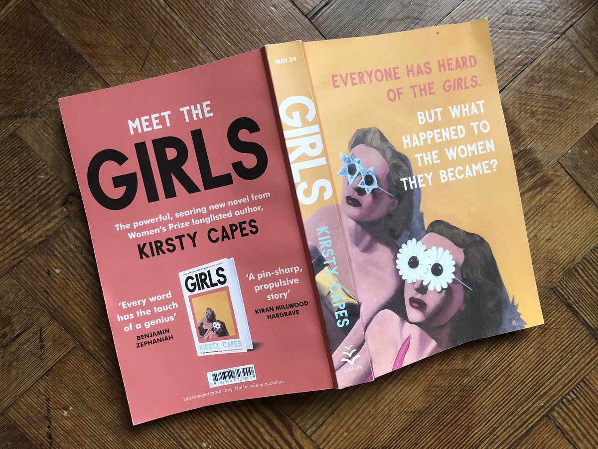 Well 2024 is the book year that keeps on giving. I am bereft that I’ve finished #Girls @kirstycapes The characters truly sang to me. An ode to sisters, surviving, families, I bloody loved it. Out in May but be wise and pre-order it now.