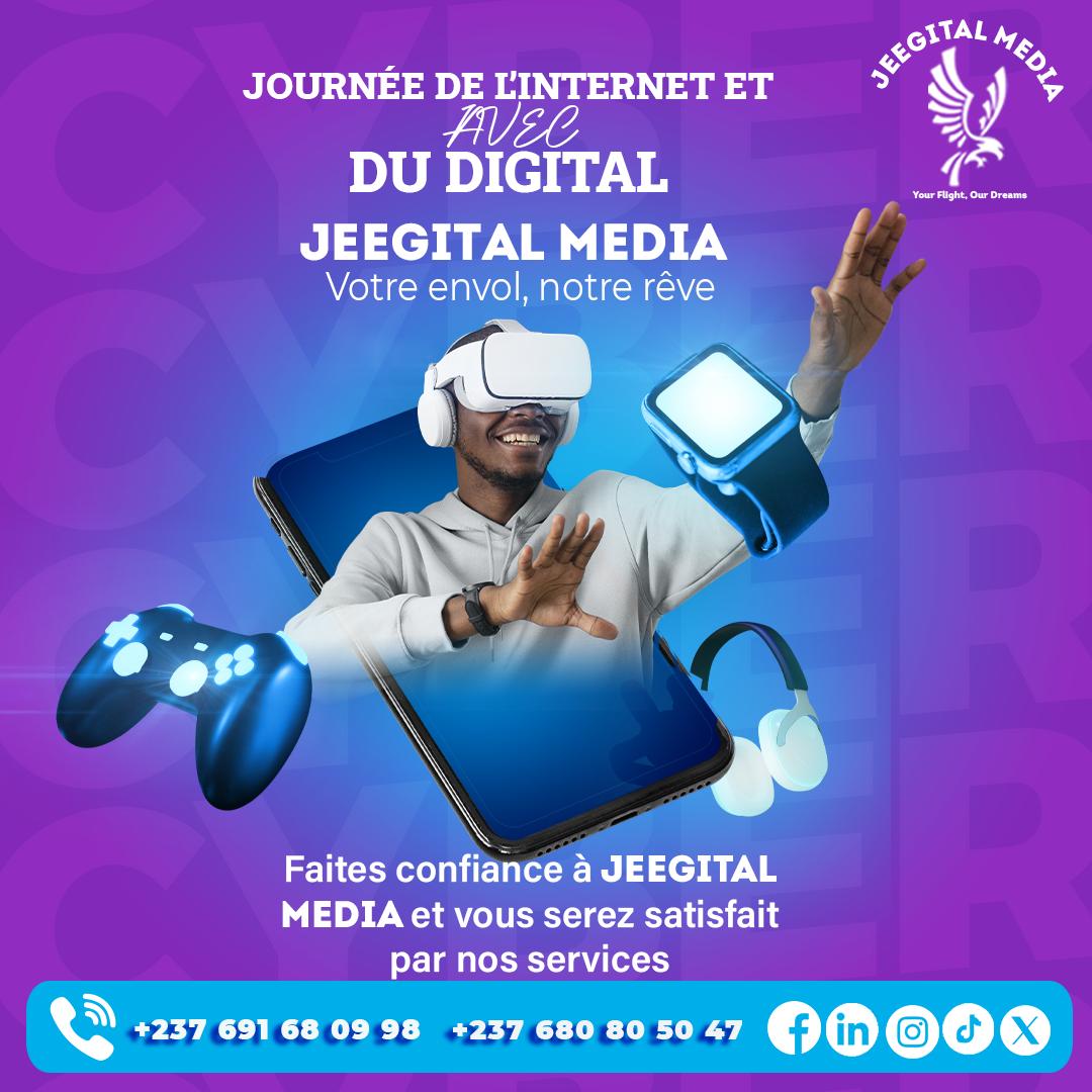 jeegitalmedia's tweet photo. 🌐🌍 Joyeuse Journée mondiale de l'Internet ! 🌐🌍
Chez Jeegital Media, nous célébrons la connectivité qui rapproche le monde. 
Que nous puissions  utiliser cette puissante ressource pour éduquer, inspirer et collaborer, tout en veillant à un usage responsable et respectueux.💻 https://t.co/220d5JJAwZ