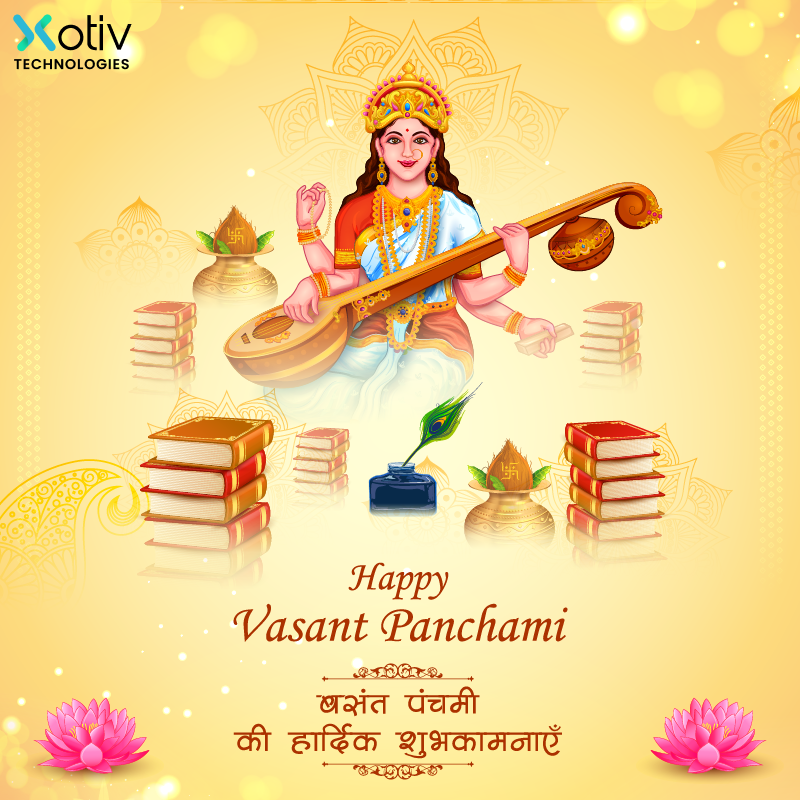 xotiv_tech's tweet photo. Celebrating the Arrival of Spring on Vasant Panchami 2024! On this auspicious occasion of Vasant Panchami, may the vibrancy of nature inspire us to embrace new beginnings and fresh perspectives. https://t.co/ugJBzAHDjc