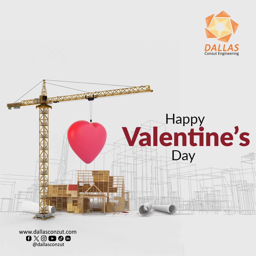 dallasconzut's tweet photo. Sending a heartfelt 'Happy Valentine's Day' to all our amazing clients and partners at Dallas Conzut Engineering! Your collaboration makes our projects even more special. 💙🔧 #ValentinesDay #engineeringlovers #ArchitecturalDesign #roadconstruction #building https://t.co/ptoLCCSjyQ