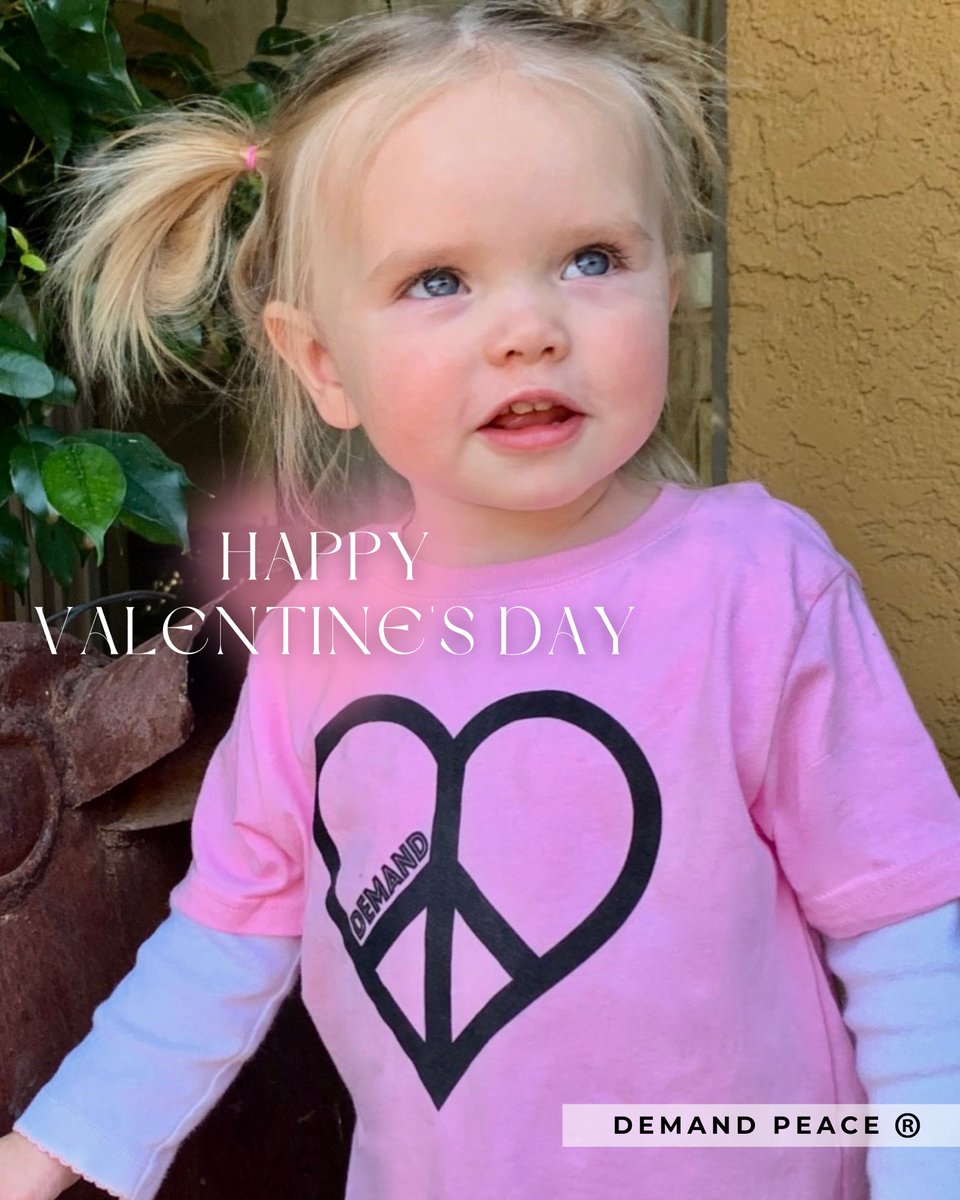 demandpeacenow's tweet photo. This Valentine's Day, join Demand Peace in spreading love and compassion to every corner of the world.💖🕊️

Let's raise our little valentines to be ambassadors of peace and advocates for positive change.✨

#demandpeace #jointhemovement #makeadifference https://t.co/o4VJjaxvDk