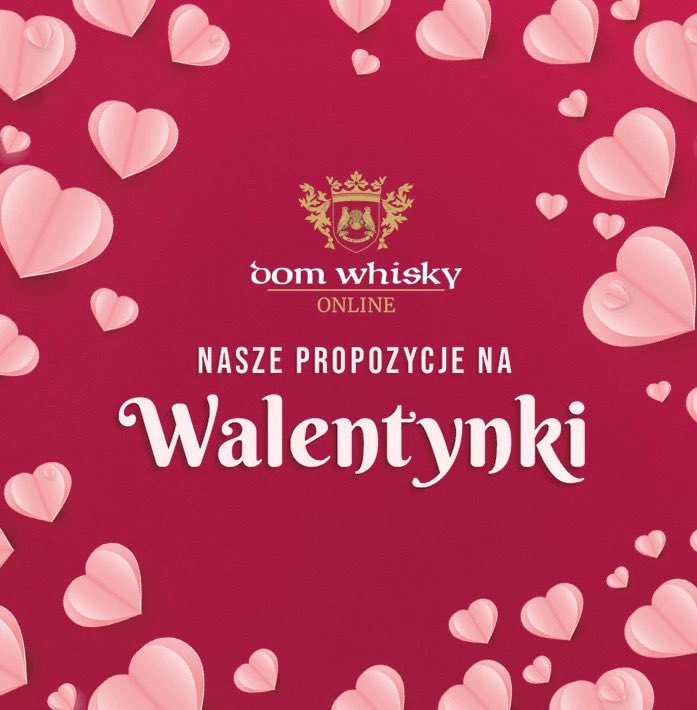 Happy Valentine's Day!
Sprawdź nasze miłosne propozycje ❤️

sklep-domwhisky.pl/pol_m_Walentyn…

#domwhiskyonline #domwhiskyreda #wejherowska67 #wrocław #rzeźnicza28 #warszawa #krucza1622 #maszwybór #luxuryspiritsshop #zawszetrafionyprezetn #walentynki #valentiesday