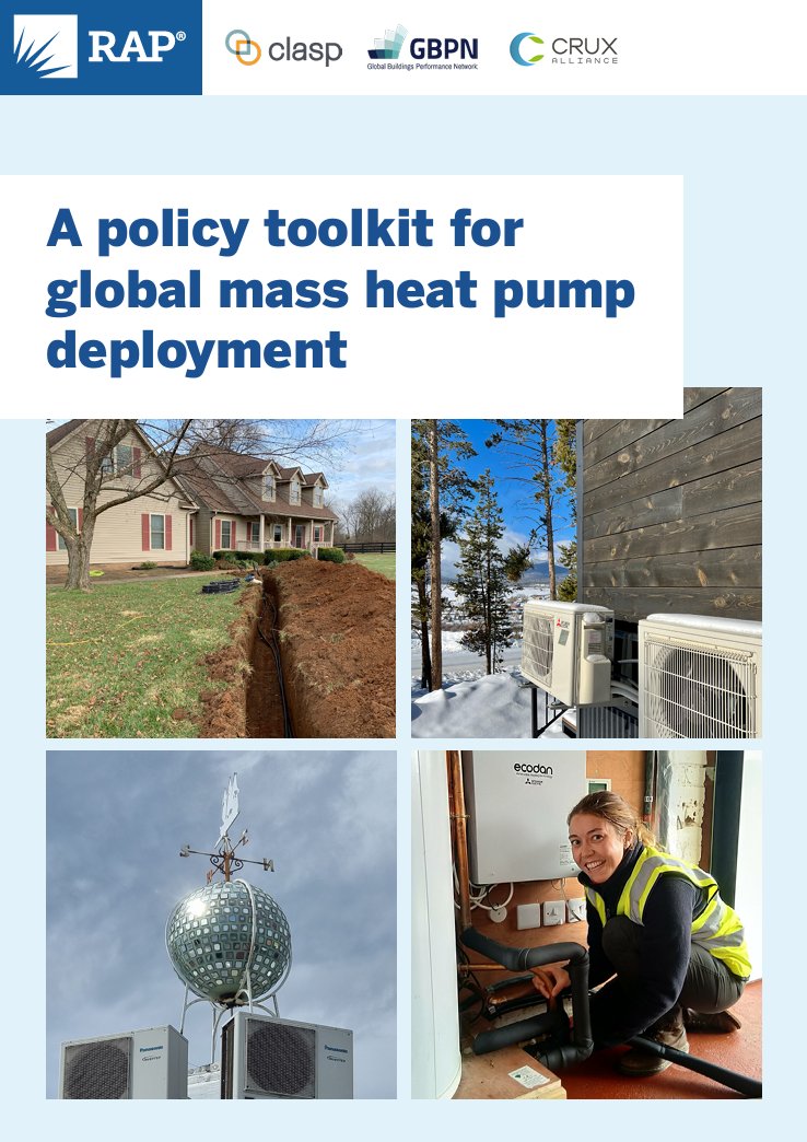 Later this year we will be refreshing our heat pump policy toolkit. It has been generally well received but there is always room for improvement so please let me know if you have comments or would like to be involved with the update. raponline.org/knowledge-cent…