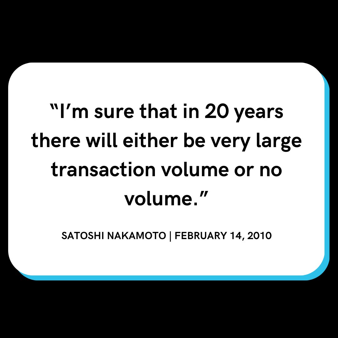 Satoshi Nakamoto on #Bitcoin, exactly 14 years ago. He wasn't wrong... 🤯