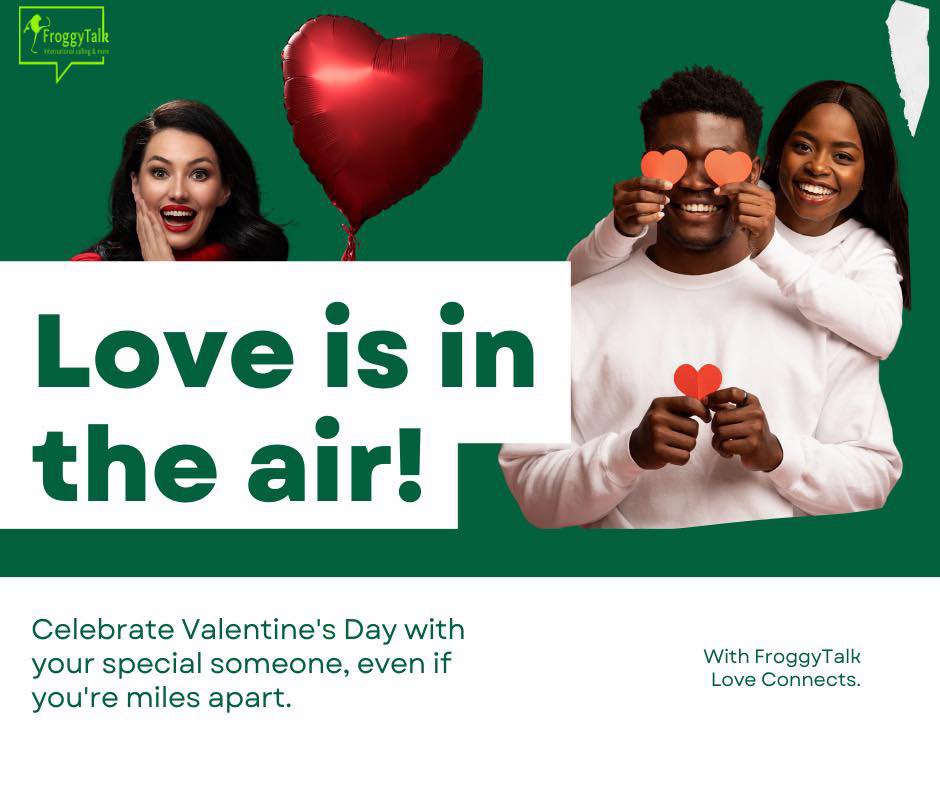 Don't allow distance dampen your love vibes.Bridge the gap with FroggyTalk's pocket-friendly calling rates.

Show love today with #FroggyTalk link-to.app AHA423kdwG

#valantinesday