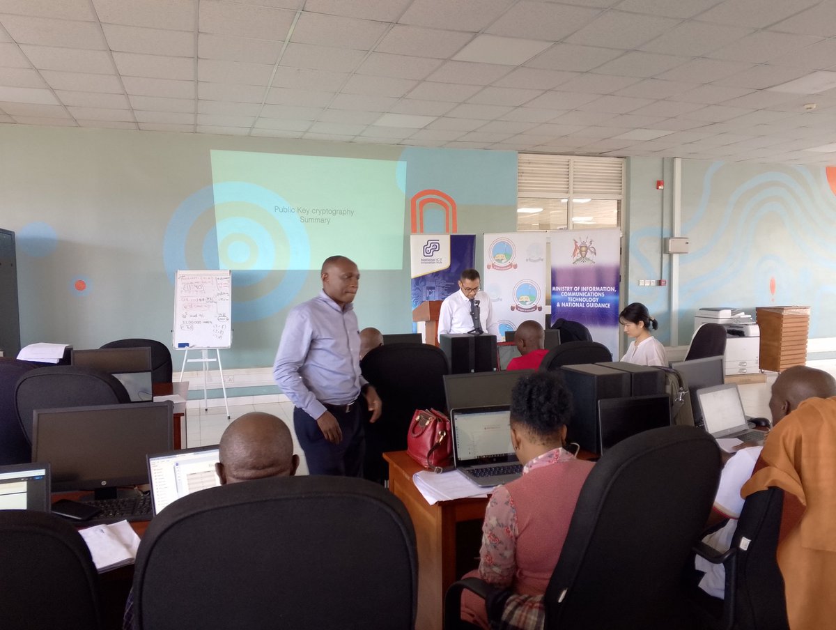 Dr. Sokout Hamidallah from the <a href="/KobeU_Global/">Kobe University</a> (UJ-Connect) is currently leading a Training of Trainers in Information Security in Uganda. This initiative plays a crucial role in enhancing ICT HR Development in the country.  #UICTUpdates <a href="/MoICT_Ug/">Ministry of ICT&NG</a> <a href="/InnovationHubUg/">National ICT Innovation Hub</a>
