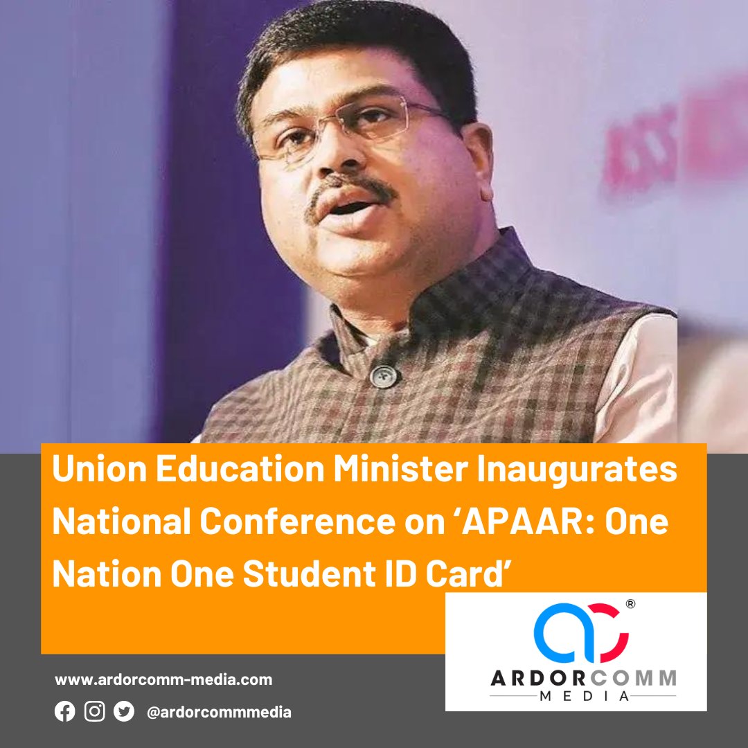 ardorcomm's tweet photo. Union Education Minister Inaugurates National Conference on ‘APAAR: One Nation One Student ID Card’
-By ArdorComm News Network
https://t.co/rZbnU9HWX3
#ArdorCommNews #EducationMinister #NationalConference #APAAR #OneNationOneStudentID #Education #StudentIDCard #EducationPolicy https://t.co/YXcxcabM5u