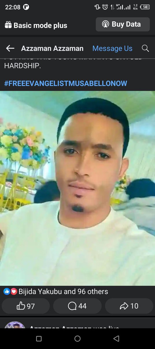 PO_GrassRootM's tweet photo. We condemn the arrest and detention of Evangelist Musa Bello who got converted to Christianity and his life is no longer at peace. A credible source says his personal security was killed during an attack by armed men at Tipper Garage APO Abuja. Evangelist Musa Bello is in detention in Apo Police Division FCT Abuja and plans are underway to move him to the State CID. We call for his immediate release the right to practice any form of religion as encouraged by the  constitution must be respected. @PoliceNG @OfficialDSSNG @AmnestyNigeria @SERAPNigeria @TwitterFaith 
 
#FreeEvangelistMusa.