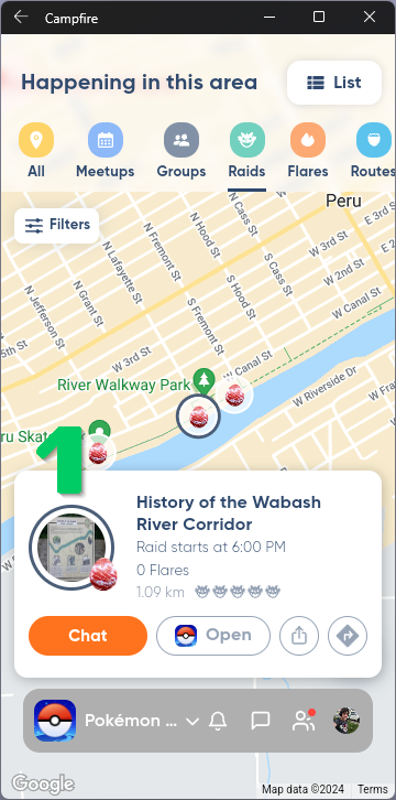 7Pidgeys's tweet photo. Join us for Elite Raids today! Our Third batch will be at 5pm in Peru!
1️⃣ History of the Wabash River Corridor
2️⃣ Maqanaquah Park Swings
3️⃣ Eck Park
Don't forget to check-in on Campfire when you arrive to the meetup spot! https://t.co/ZnLp3W6sLM