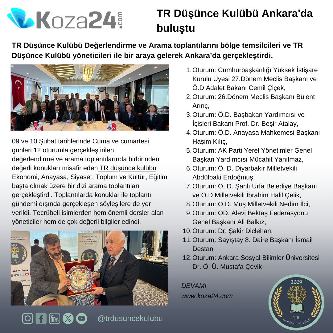 Teşekkür ederiz.

TR DÜŞÜNCE KULÜBÜ
GENEL BAŞKAN
ERCAN YAKUT
