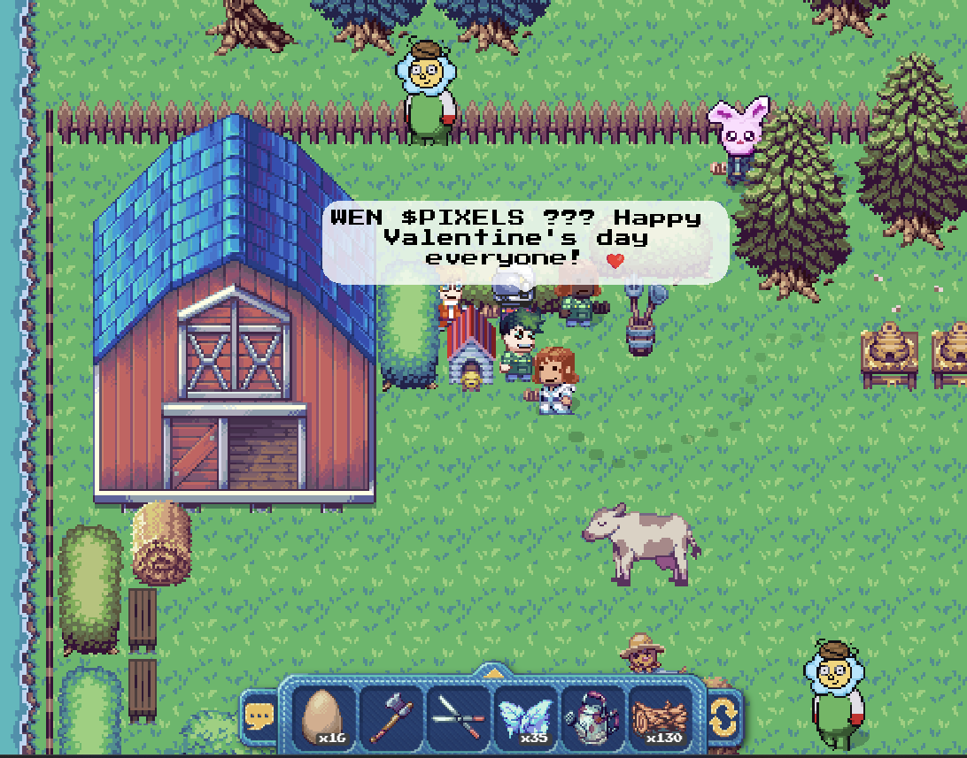 ngaber_'s tweet photo. @pixel_barney @pixel_margaret Happy Valentine's  day💝💝💝

WEN $PIXEL??? https://t.co/HTjDfd2bIi