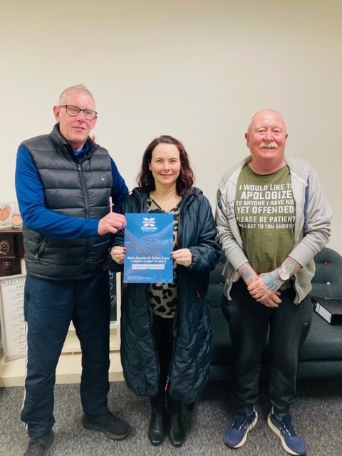 Our Grants Officer Debbie Taylor caught up with @CarrickCHILL at one of their regular 'chat and chill' evenings. The group have just completed a 12 month community grant programme for which they received £4,300 towards running costs and counselling costs. Lovely to meet you.