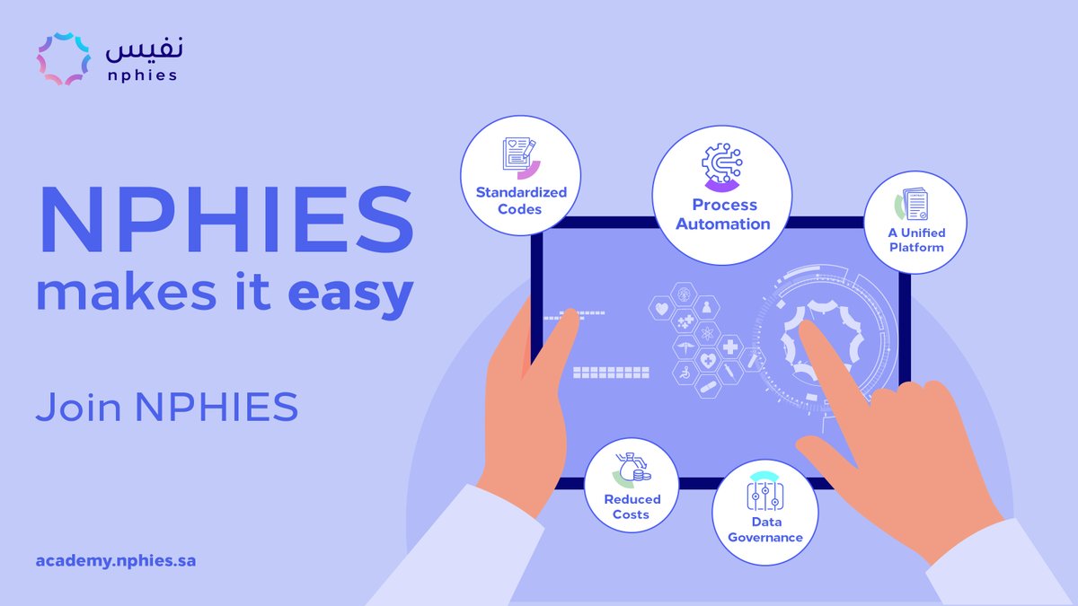 SaudiCHI's tweet photo. #Nphies platform your first gateway for better healthcare services, join now
https://t.co/ESct7sqe5j https://t.co/sF5bRFAg3v