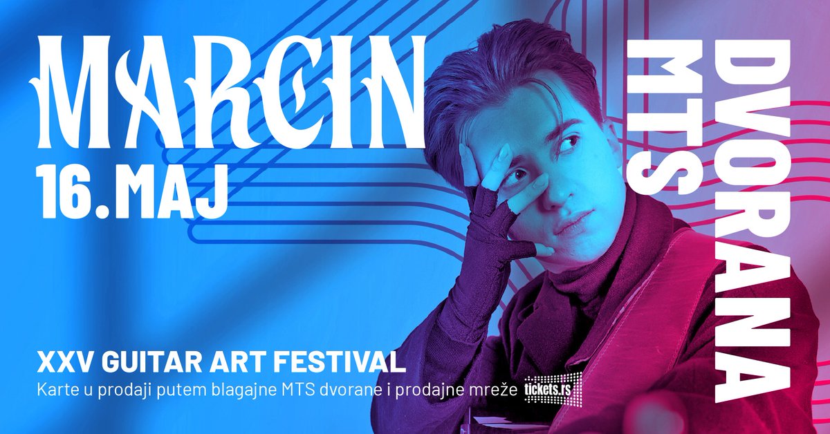 PLinSerbia's tweet photo. Mladi 🇵🇱 gitarista Marćin Patžalek biće glavna zvezda ⭐️ ovogodišnjeg @Guitar_Art_Fest 🎸 u #Beograd!

Koncert je zakazan za 1⃣6⃣. maj u #Mtsdvorana! 
Karte su već u prodaji na strani @tickets_rs.

#Marcin #Patrzałek #polskigitarzysta #guitarartfestival https://t.co/vHVwTob2Cx