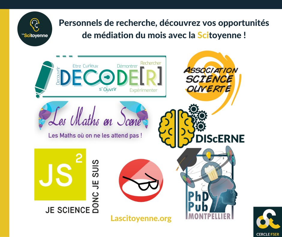 🎉La 50ème édition de la Scitoyenne est là ! Consultez vos boîtes mail ! On fait une pause pour réfléchir à l'avenir, vos retours sont cruciaux ! Bonne lecture et à bientôt ! 
tinyurl.com/LaScitoyenne50

#Scitoyenne #Science #Scicomm #CSTI #CommSci  #médiation #scientifique #CCSTI