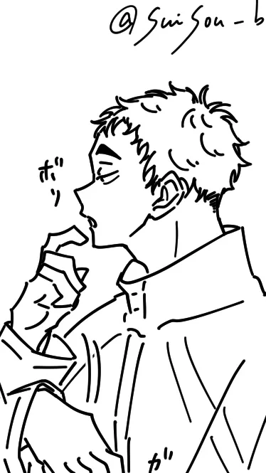 いつも塗りつぶしちゃうけど髪の内側もじつは描いてる 