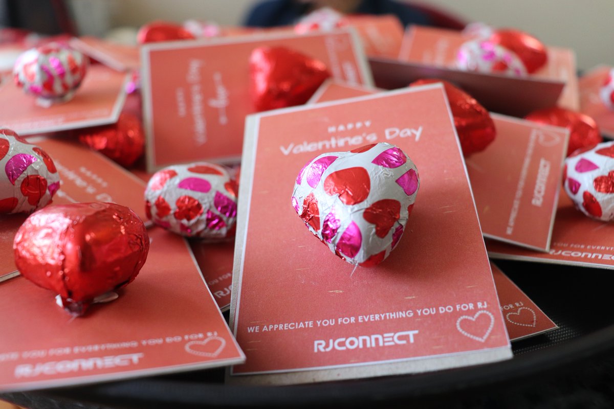 RJ_Connect's tweet photo. Happy Valentine's Day from the RJ Connect team to all of our valued customers. We hope you enjoy this day with your special someone🥰. #SpreadLove https://t.co/BZnJcFbDX4