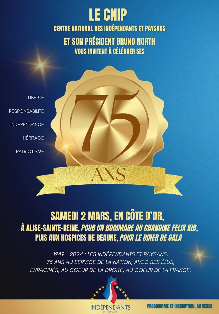 Nous fêterons nos 75 ans a #Beaune le 2 mars.