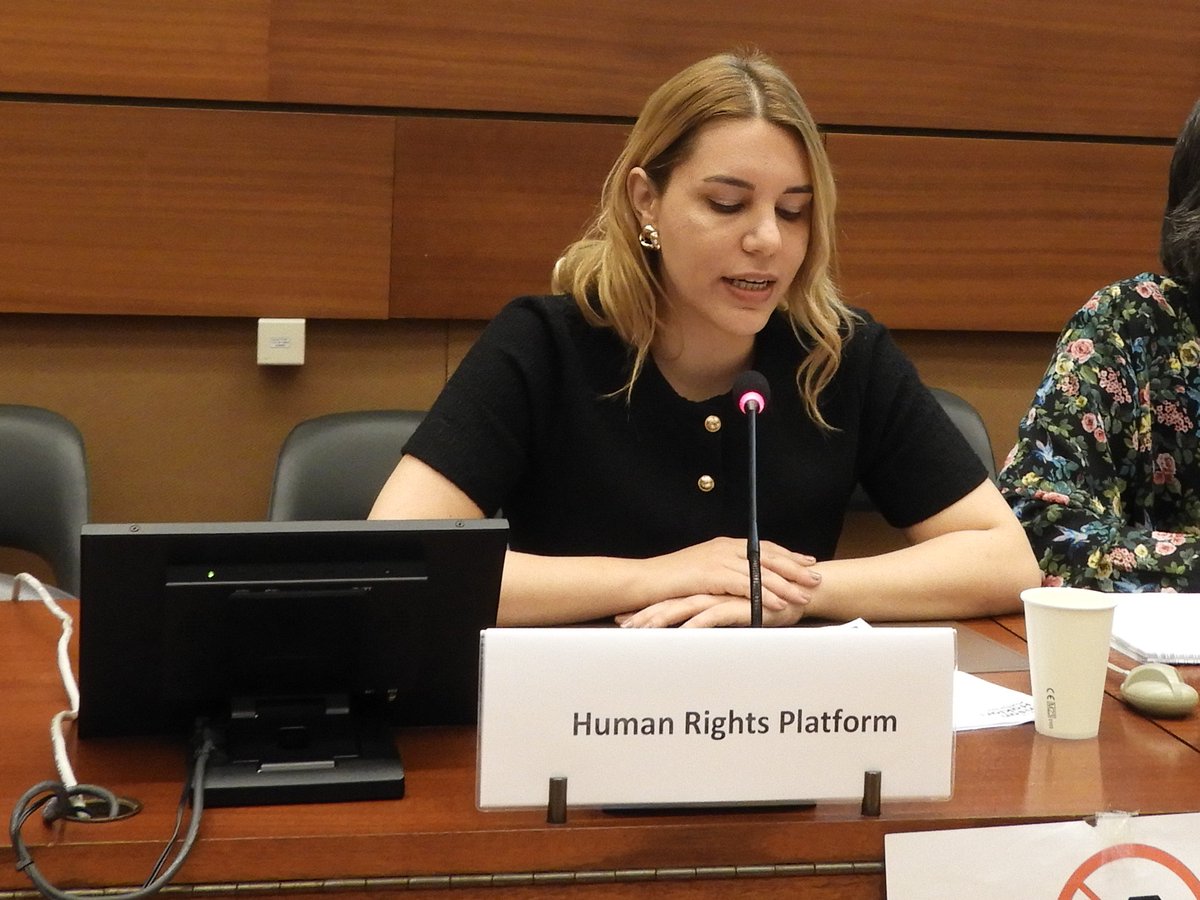 UPRinfo's tweet photo. #PS46 @fezile_osum from @ihp_hrp raised concerns about #RightsofRefugees and #AsylumSeekers in 🇨🇾. They recommended #Cyprus to strengthen measures to ensure early identification, referral, assistance and support for all asylum-seekers. https://t.co/3zRr0TKZYR