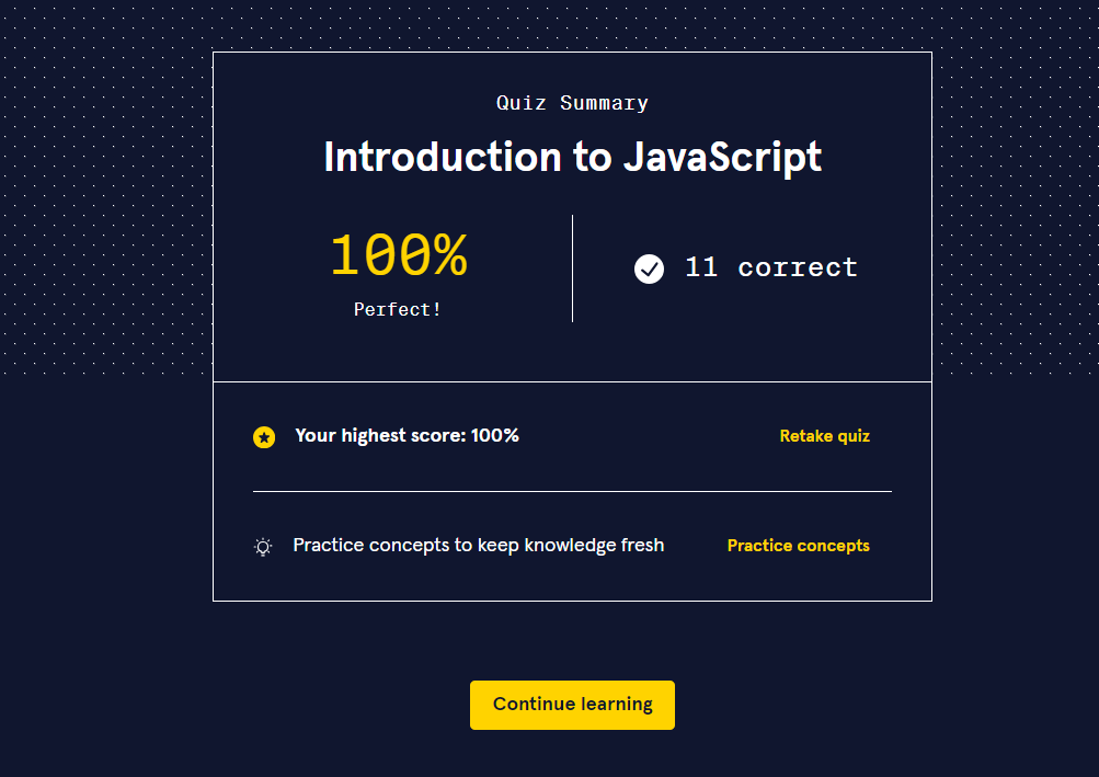 AdebayoGlover's tweet image. Sometimes, I take simple foundational courses again. I don't care if I smash them 100%, it solidifies my foundation and makes coding less cryptic.
@Codecademy
#LearnJavaScript