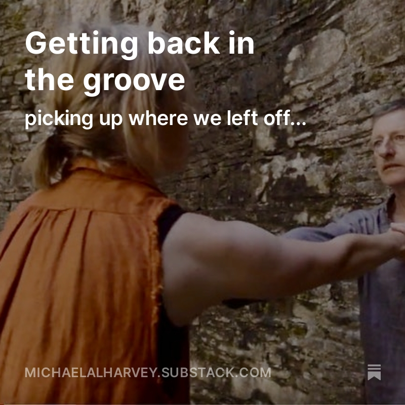 New show in the making... storytelling, live music, dance, bilingualism michaelalharvey.substack.com/p/getting-back…