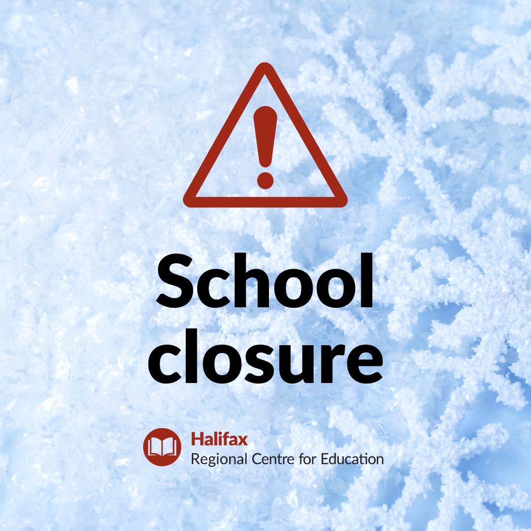All schools in Halifax Regional Centre for Education are closed today, Wed., Feb. 14, 2024, to allow for snow removal at schools and throughout HRM.