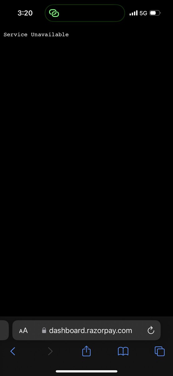 gohilharshit2's tweet photo. @RazorpayTech Service Unavailable? https://t.co/zVMfWSeW72