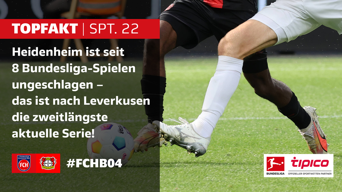 💡@Tipico_de-#Topfakt: Wird eine Serie am 22. #Bundesliga-Spieltag bei #FCHB04 beendet? 

Die besten Fakten zum kommenden Spieltag ➡️ bundesliga.com/de/bundesliga/…