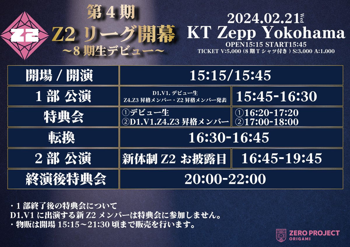 ついに本日‼️Zepp Yokohamaにて 1部：15:45〜 D1ダンス💃V1ボーカル