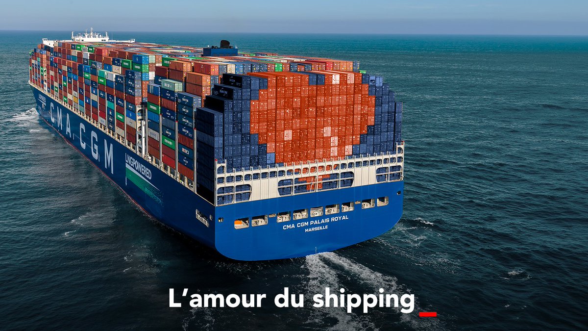 Que les vagues de l'amour continuent de déferler sur vos rivages en cette Saint-Valentin, CMA CGM navigue sur les mers pour transporter des moments sincères, où que votre cœur soit ancré. ⚓❤️ #SaintValentin #BetterWays #CMACGM