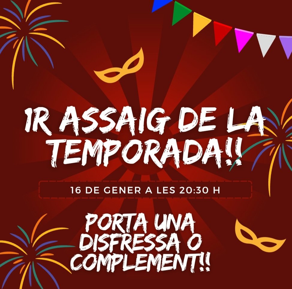 XerricsOlot's tweet photo. Aprofitant el carnaval, el primer assaig serà especial! 
Porta una disfressa o complement que permeti fer castells!
Divendres a les 20:30h us hi esperem a tots i totes! 
Amb disfressa o sense! 
#castells #castellers #castelleres #olot https://t.co/q3Bs2ZLnKf