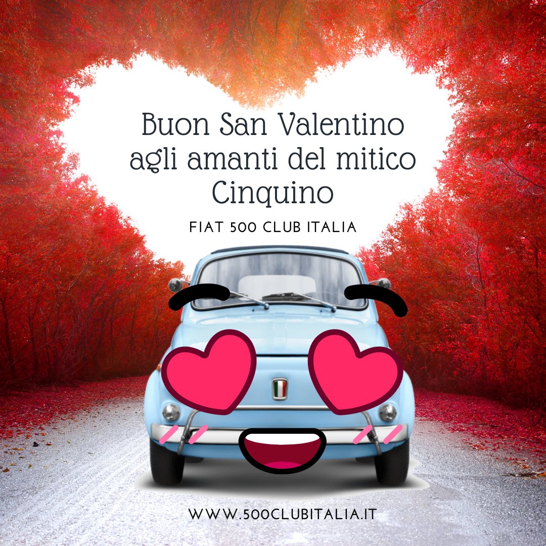 Buon San Valentino! 💝
#Fiat500ClubItalia #Fiat500 #Fiat #Cinquino #Heart #Valentinesday