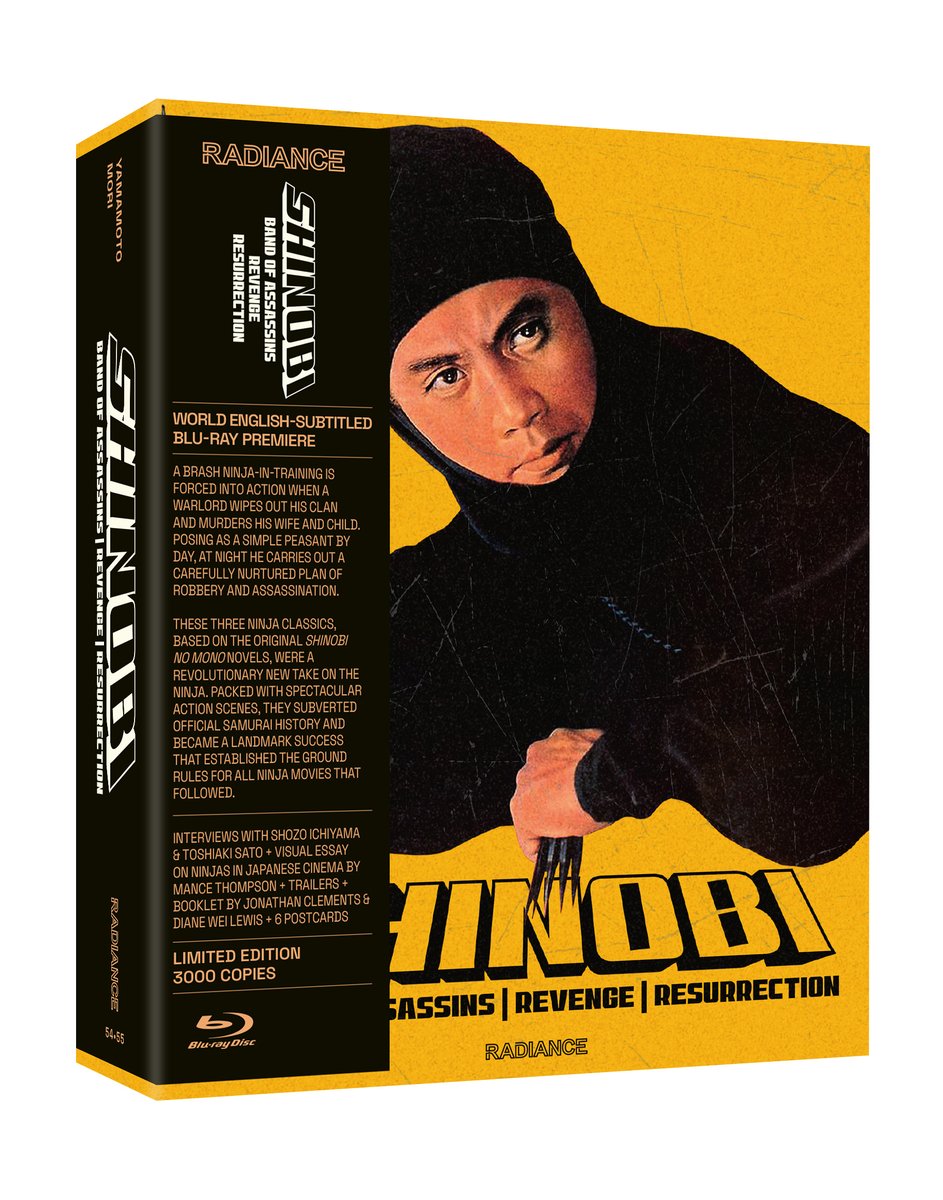FilmsRadiance's tweet photo. *NEW ANNOUNCEMENTS*

We are thrilled to unveil a collection of ninja classics, a legendary sci-fi-horror hybrid and a modern masterpiece... https://t.co/5D374G3btP