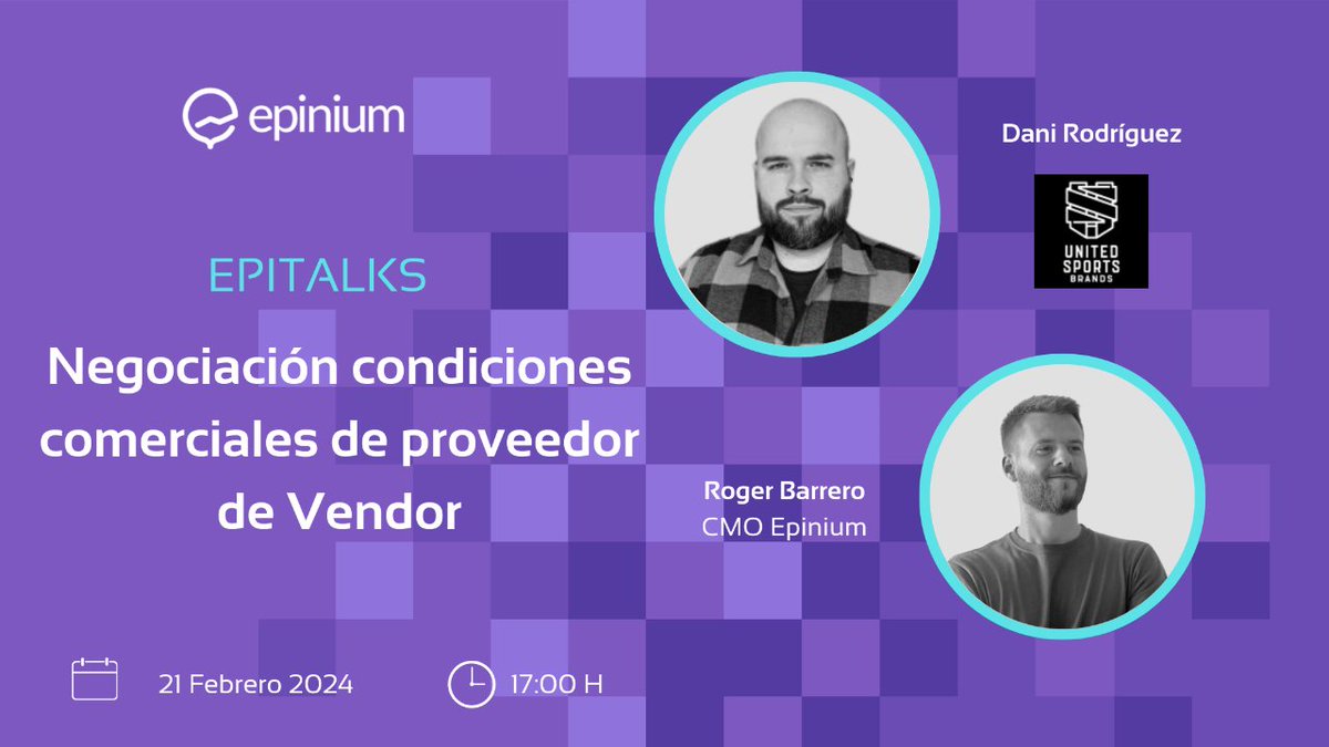 🤝 Negociación Condiciones Comerciales de Proveedor Vendor - ¡Regístrate Gratis!
📅 21/02 | 🕔 17:00h Eleva tu negocio en Amazon al siguiente nivel. Descubre estrategias clave para potenciar tus relaciones comerciales con Amazon. Con Roger Barrero &amp; Dani Rodríguez. #Amazon