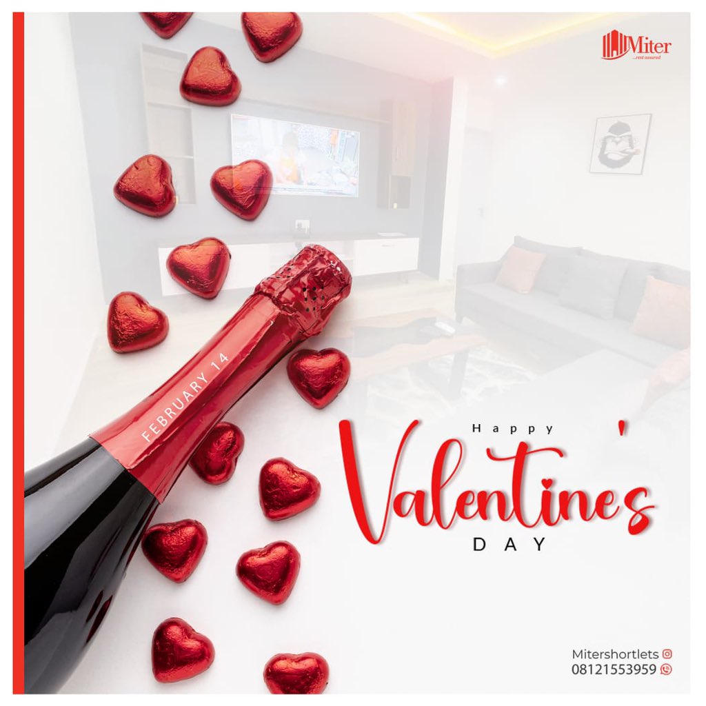 MShortlets's tweet photo. Happy Valentine's Day! 

Wishing you a day filled with love, joy, and cherished moments

Here’s to love, laughter, and happiness, today and every day https://t.co/vPbx1aetlW