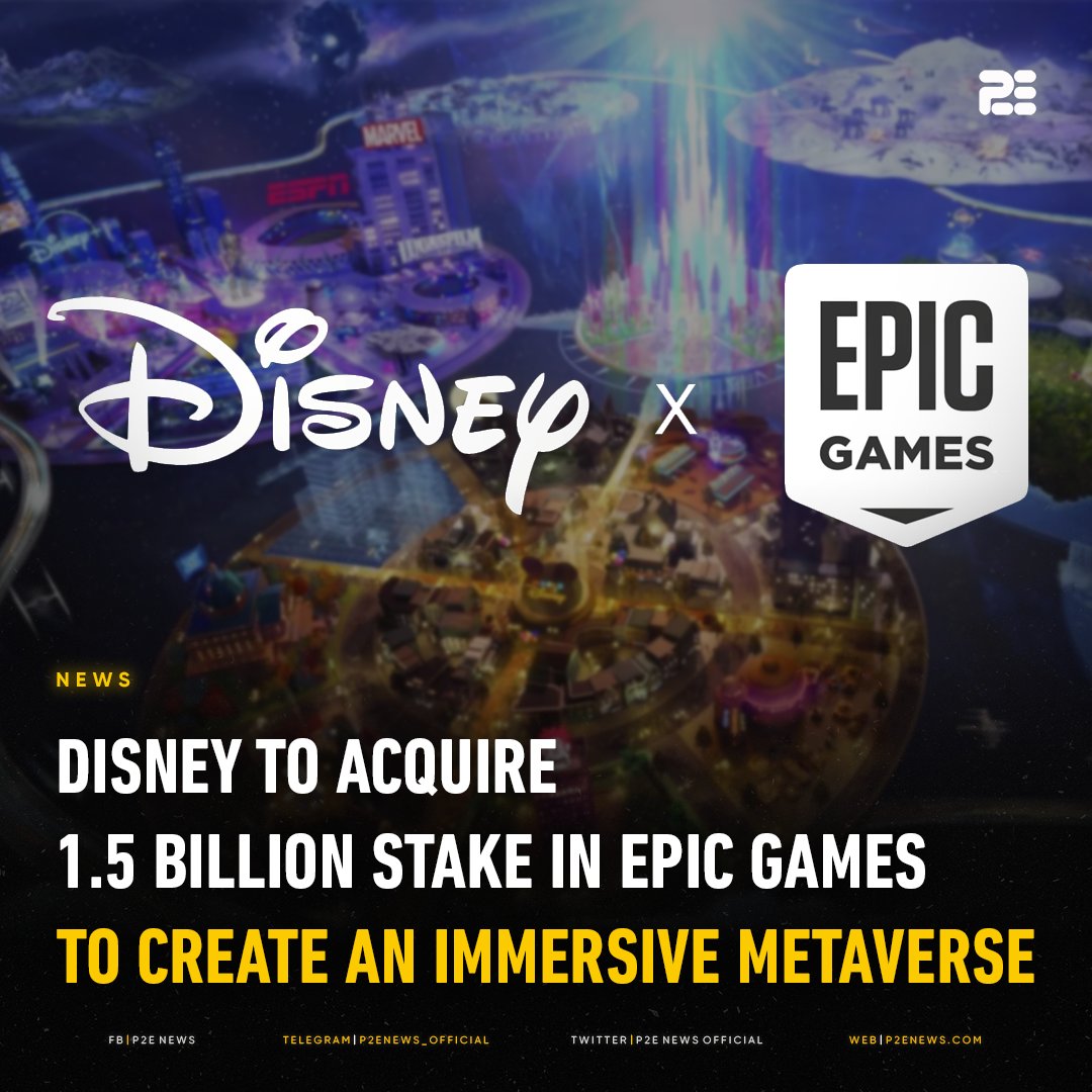 🌐 <a href="/Disney/">Disney</a>'s $1.5 billion investment in <a href="/EpicGames/">Epic Games Store</a> creates the conditions for an exciting #metaverse endeavor.

Their goal in collaborating with Fortnite is to revive well-loved Disney properties in a new virtual environment.

FULL STORY: bit.ly/3UHXHEK