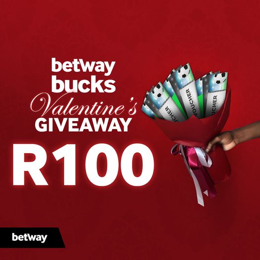 Betway_za's tweet photo. ❤️ Valentine Promo ❤️

Stand a chance to win 1 of 10 Betway Bucks Vouchers worth R100 🔥

Simply;
1. Tell us why you love Betway 🥰
2. Repost this
3. Use #BetwayValentine

10 Random winners will be announced at 3pm

#BetwaySquad https://t.co/tXUHQovhpp