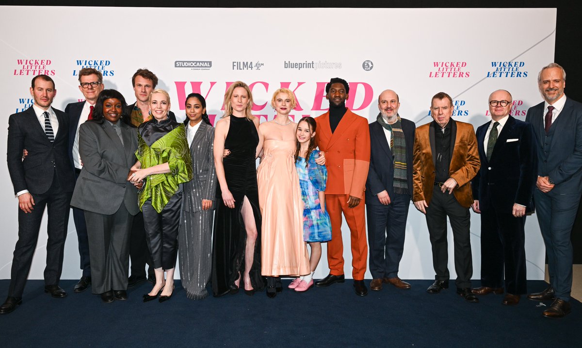 What a night for Wicked Little Letters where we welcomed the wonderful cast and filmmaking team for the European premiere. #WickedLittleLetters