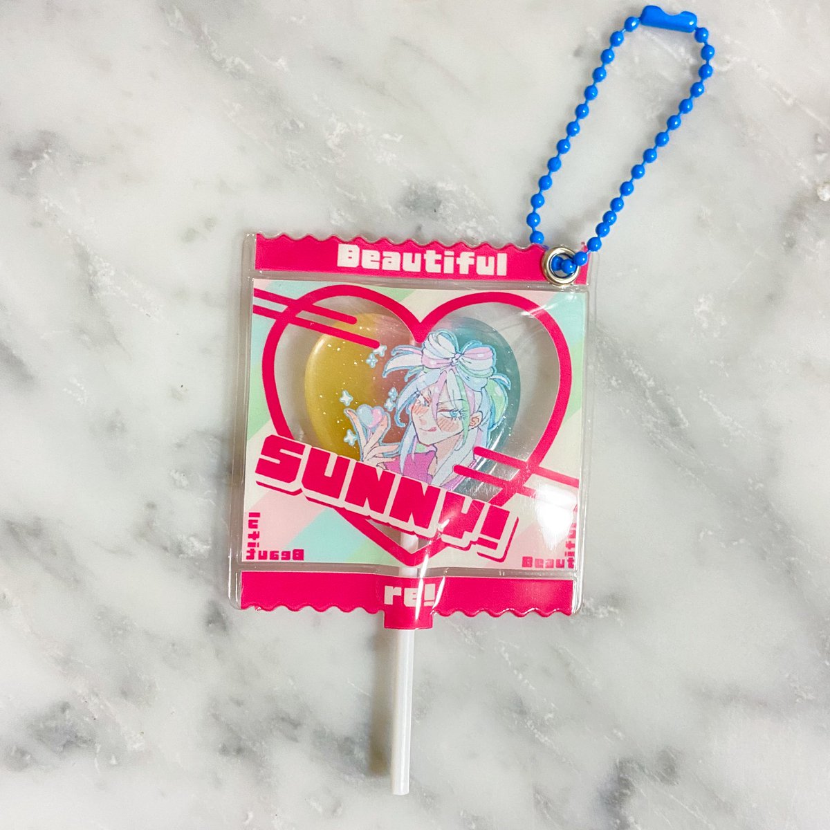 serorinouka's tweet photo. 3/10の美食で頒布予定のサニキャンディキーホルダーが届いた！

めちゃくちゃ可愛い！
包装頑張るぞ💪
値段は1000円予定です🙇‍♀️ https://t.co/PzHjiGlZ7g