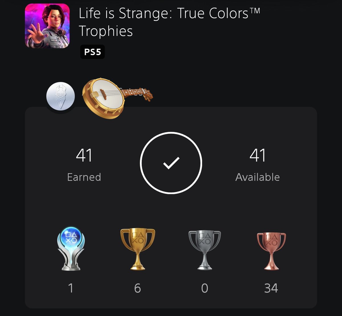 Platinum #20 was easily one of the most enjoyable trophy hunts I've ever done. Took a break from The Last of Us pt2 for this and I don't regret it at all. 

#LifeIsStrange #CashewIsStrange