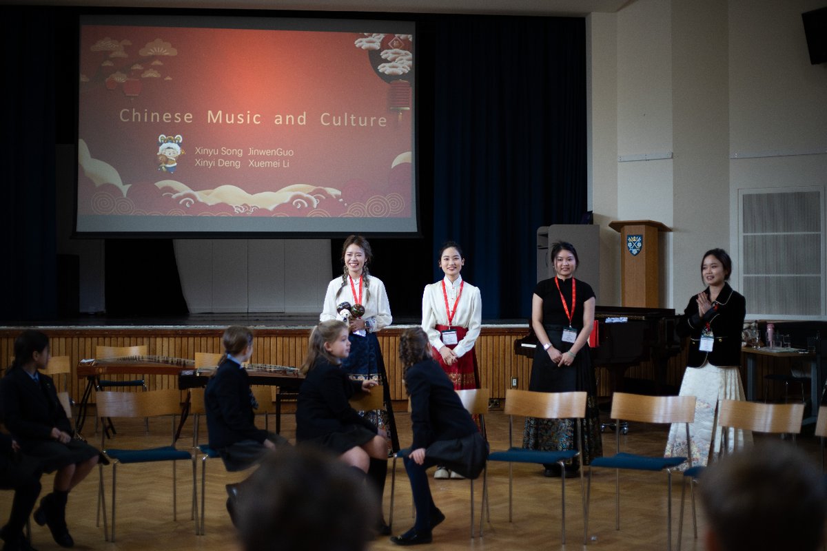 StPetersYork's tweet photo. Last week we had students from York University visit, who taught us about Chinese music and the four main categories of instruments🇨🇳🎶

#StPetersMusic #StPetersTogether | 🤎 https://t.co/fNp9MSFipb
