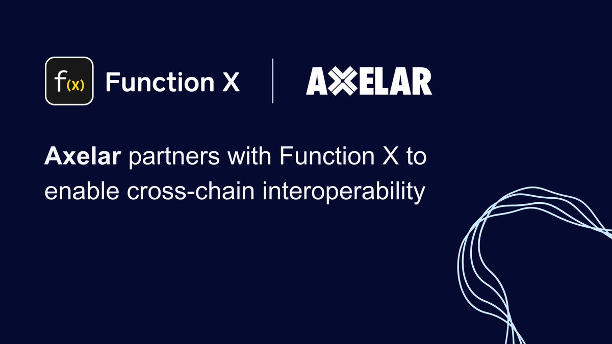 PundiAI's tweet photo. 🥳 Excited to announce that @axelarnetwork has integrated f(x)Core, our EVM-compatible L1!

Users can now transfer assets to and fro f(x)Core, Axelar, &amp; other IBC-connected L1s

We next plan to explore potential integrations with applications on Axelar

🔗 https://t.co/O95mMGNsXr https://t.co/7pdqFTHVXY