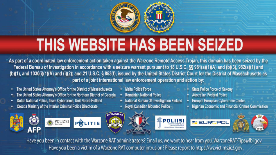 ReviewSpaceInfo's tweet photo. Warzone RAT Takedown by DOJ - 2 People Arrested: https://t.co/hdBfkpxeSr
#Cybersecurity #Malware #WarzoneRAT #USDepartmentofJustice #Cybercrime #FBI #PrivateSectorInvolvement #OnlineSecurity #TechNews #ReviewSpace https://t.co/CaYA6EZS80
